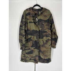 Zara Women's Camo Rain Jacket - Size Medium